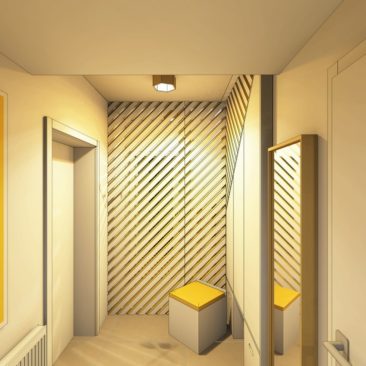 Gaëlle Maire - Architecte et décoratrice d'intérieur à Liège : Projet : Rénovation graphique d’un hall d’entrée : Photo avant